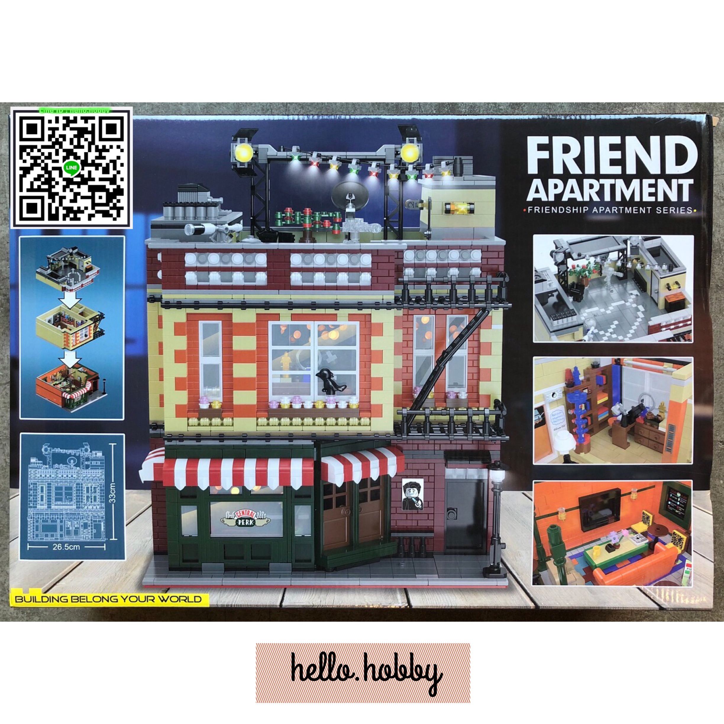Urge UG 10189 Central Perk Big Bang Theory modular 4638pcs