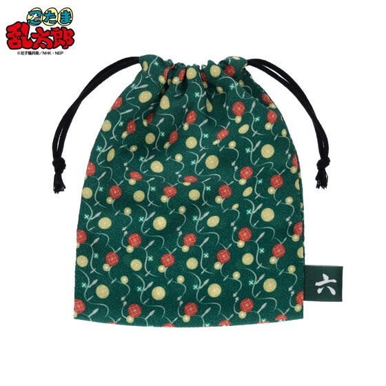 PRE-ORDER : Nintama Rantaro Grade Design Chirimen Drawstring Bag (4 Types)