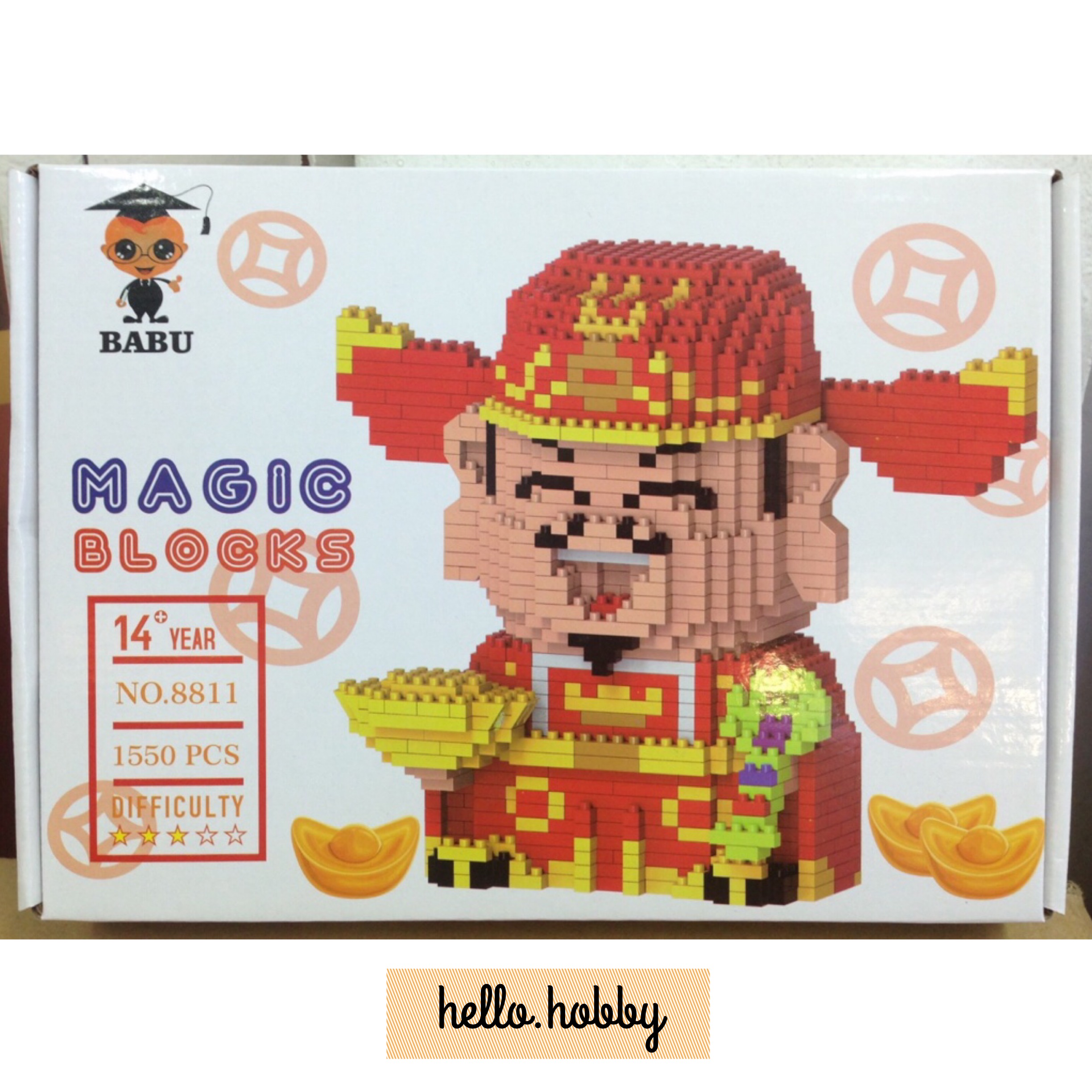 Babu 8811 God of Wealth 1550pcs