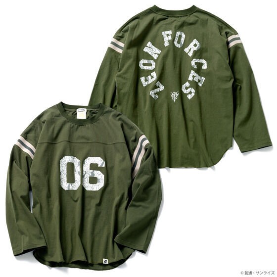PRE-ORDER : STRICT-G.Fab Goodwear "Mobile Suit Gundam" Football Long Sleeve T-shirt