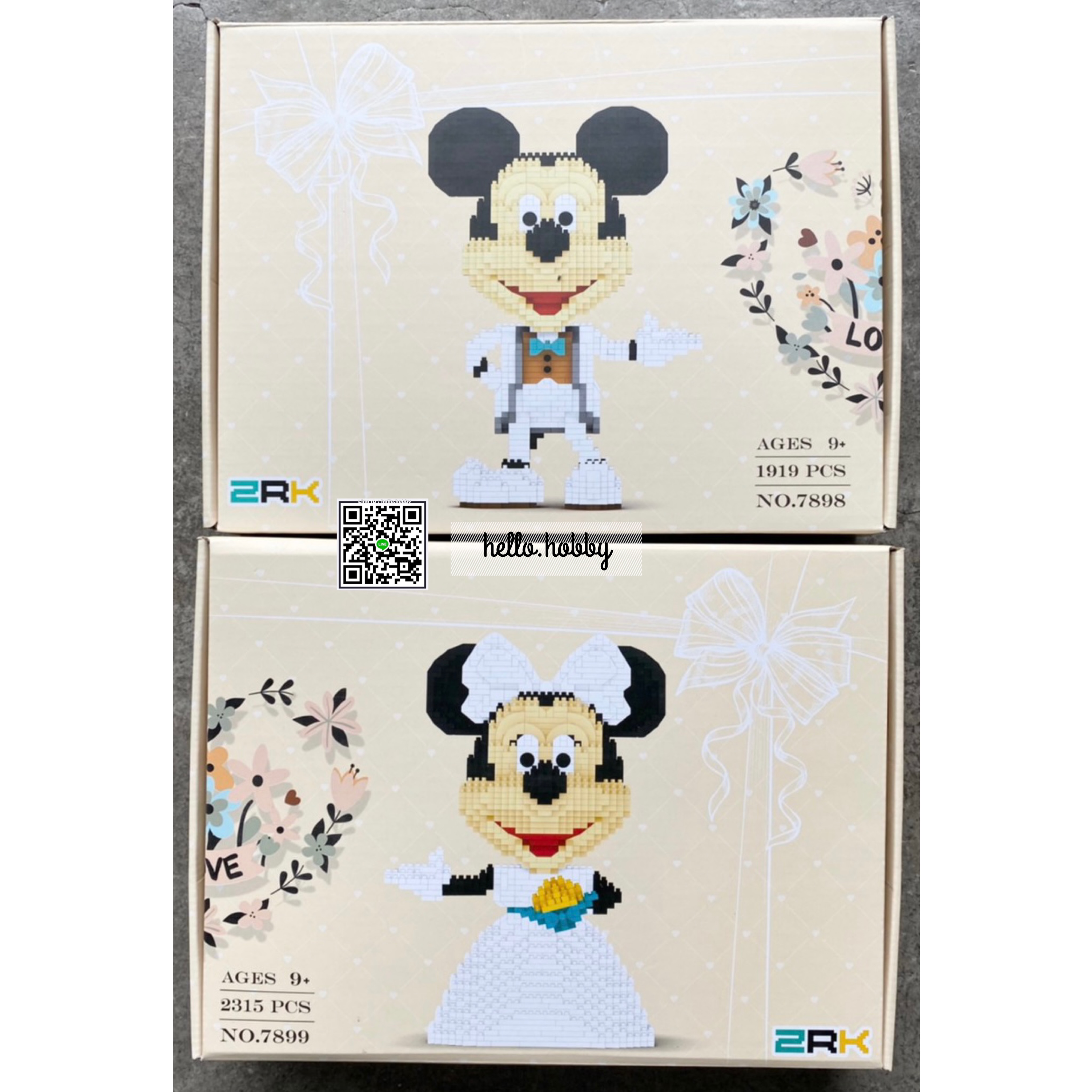 ZRK 7898-7899 Disney - Mickey & Minnie The Wedding
