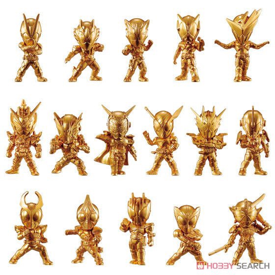 ฟิกเกอร์ Kamen Rider Gold Figure vol. 01 by Bandai (Set of 16)