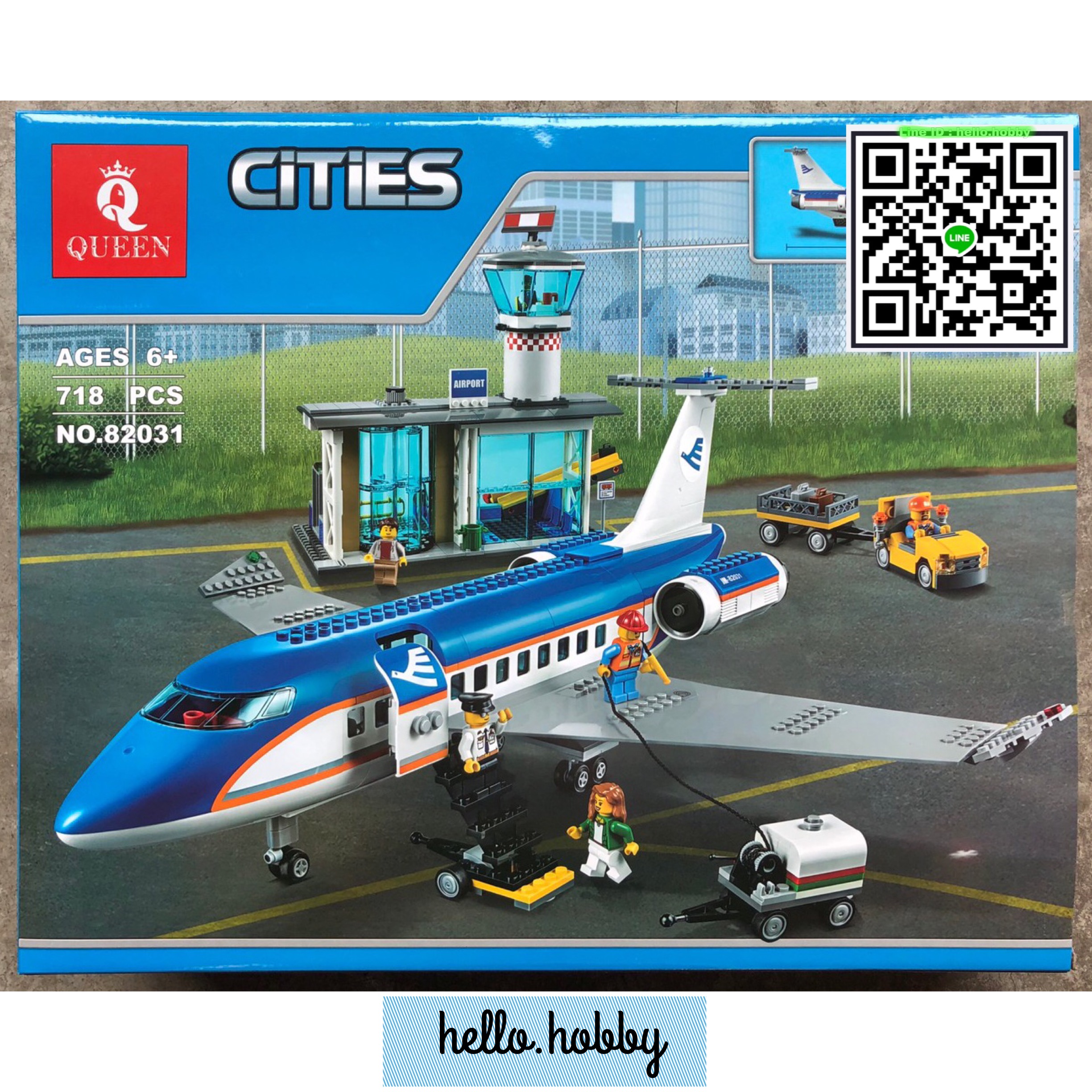 Queen 82031 Airport Passenger Terminal 718pcs