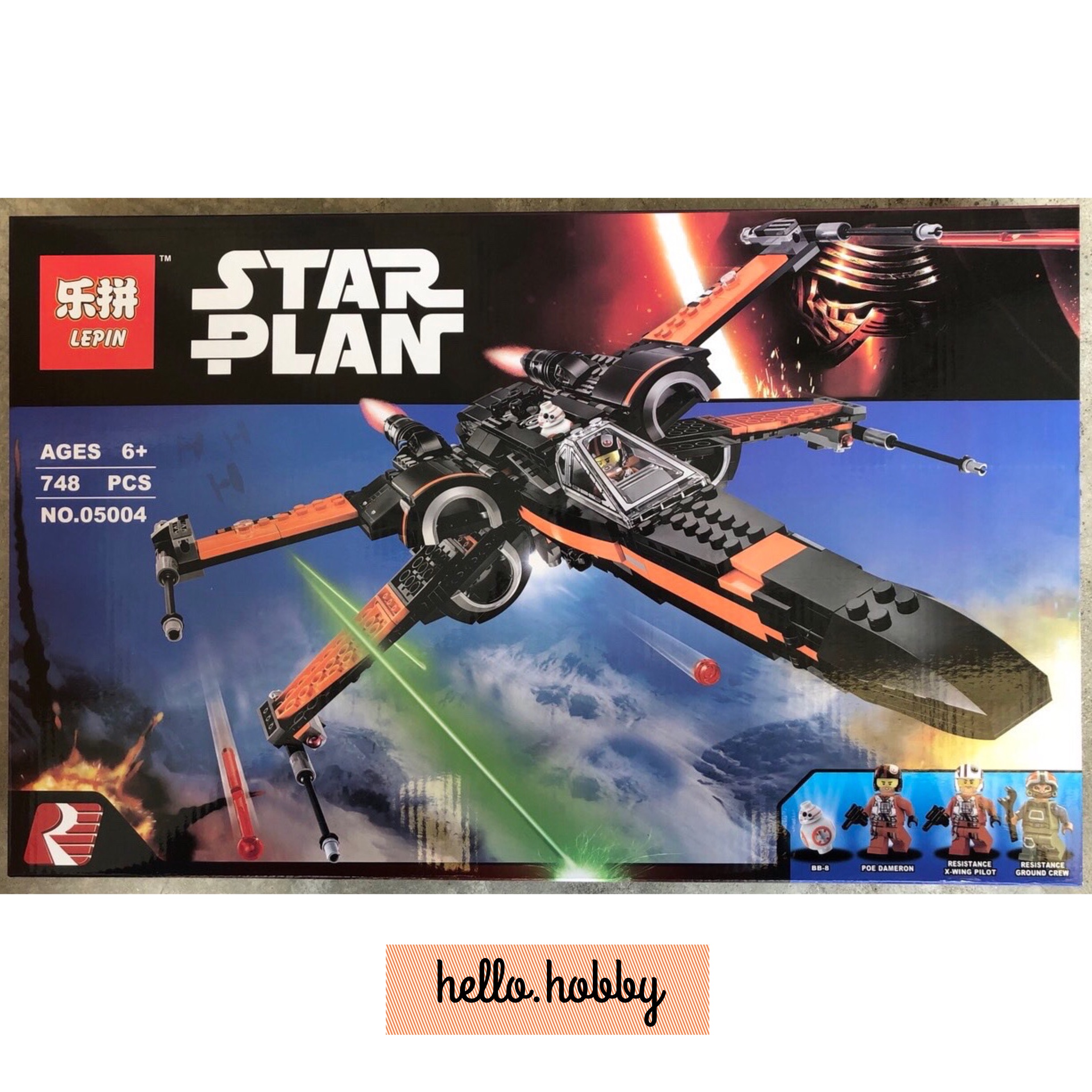 Lepin 05004 Star Wars Poe's X-wing Fighter 748pcs