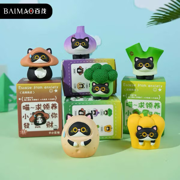 โมเดล แมวผัก Cat is Vegetable Series