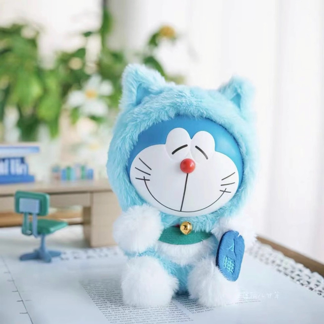 ตุ๊กตาโดเรม่อนกวัก ลิขสิทธิ์แท้ ได้ 1ตัว - Doraemon Doll V1 Wishing Lucky Cat Series by LDCX
