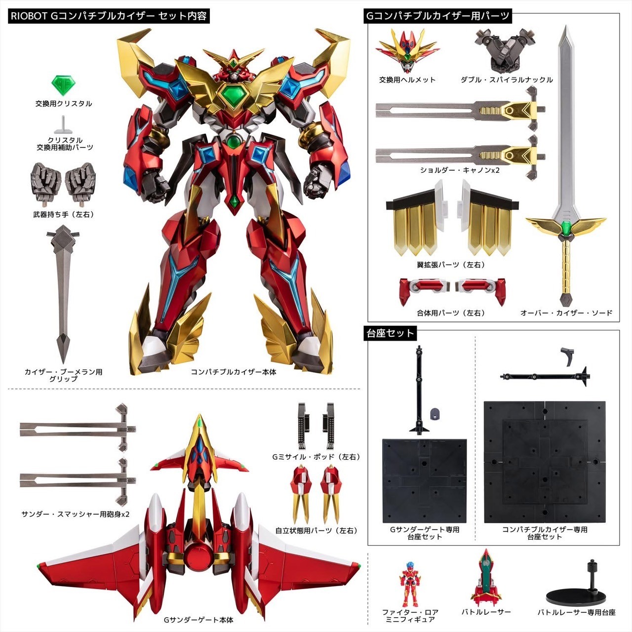 Pre-order : *Sentinel Store Exclusive* RIOBOT G Compatible Kaiser & Fighter Roar by Sentinel