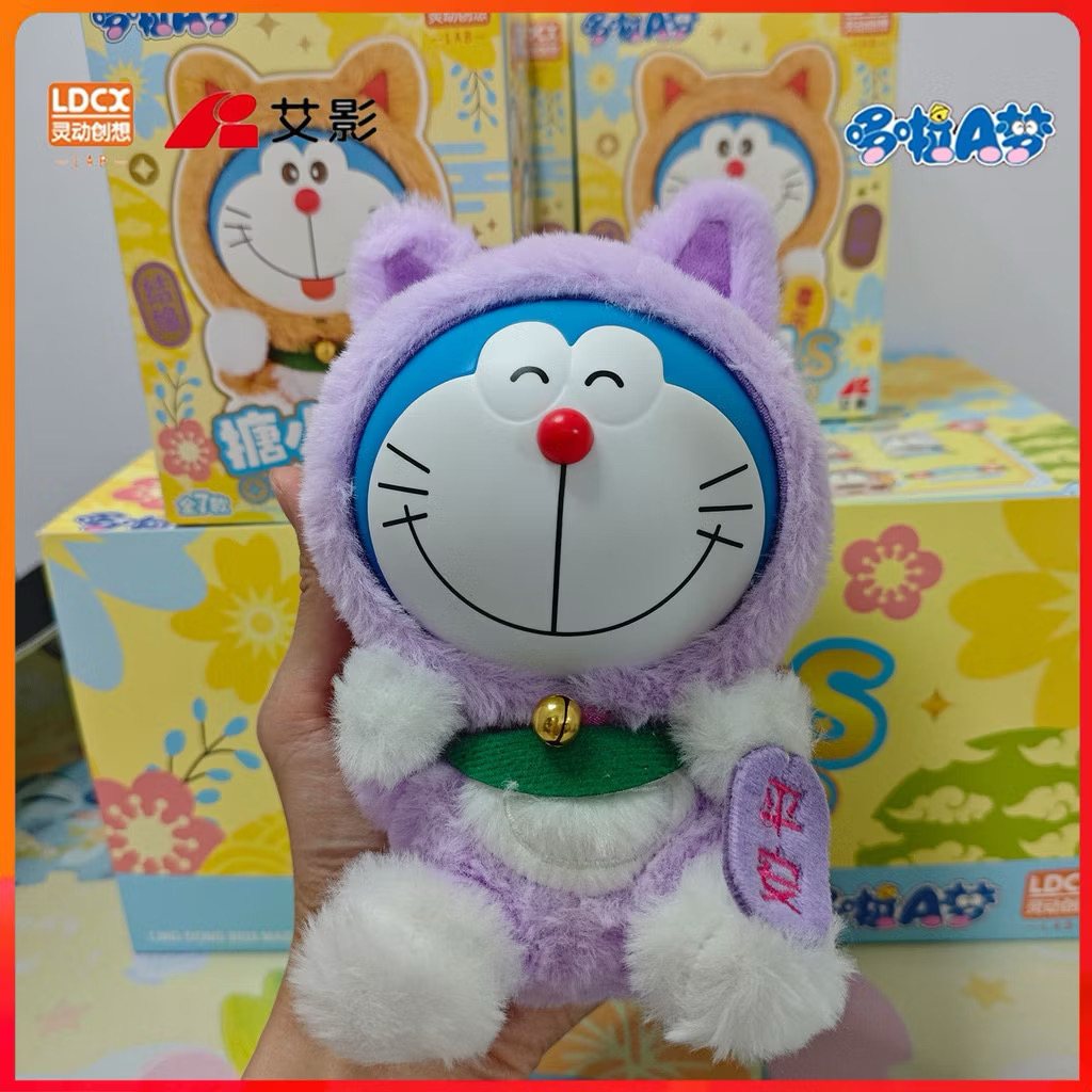 ตุ๊กตาโดเรม่อนกวัก ลิขสิทธิ์แท้ ได้ 1ตัว - Doraemon Doll V1 Wishing Lucky Cat Series by LDCX