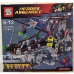SY840 Heroes Assemble Spider man Web Warriors Ultimate Bridge Battle 1,179pcs