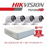 Hikvision SET 4 CH 1 mp.