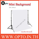 Mini White Background Backdrop 200x300cm. Cotton for Chromakey ฉากถ่ายรูปภาพ