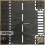 Qunlong QL0909 แผ่นเพลตลายถนน ขนาด 32x32 ลายทางม้าลาย