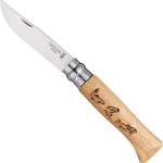 มีด Opinel No.8 stainless steel Animalia Trout (001625)