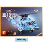 Sembo block 202038 Z-18 Utility Helicopter 375pcs