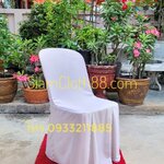 ผ้าคลุมเก้าอี้พลาสติกแบบ 2 จีบทวิสหน้า