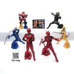 Juuken Sentai Gekiranger Full Color Heroes vol. 1 Gashapon by Bandai (Set of 6)