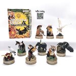 งานฝา กาชาปอง Yokohama Zoo Zoorasia Lunch Jungle Cracker Bottle Cap Trading Figure Collection by Kaiyodo (Set of 9)