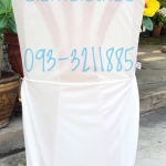 ผ้าคลุมเก้าอี้พลาสติกแบบ 2 จีบทวิสข้าง