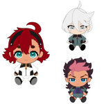 PRE-ORDER : Chibi Plush Suletta Mercury / Mirione Rembran / Girl Jeturk
