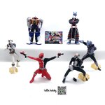 Power Rangers S.P.D. Space Patrol Delta Tokusou Sentai Dekaranger vol. 2 Gashapon by Bandai (Set of 6)