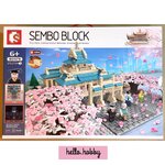 Sembo Block 601079 Japanese mini street Cherry Blossom 2529pcs