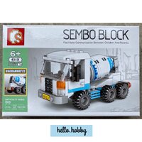 Sembo block 6113 รถขนปูน 106pcs
