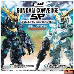 $ FW GUNDAM CONVERGE SP (Overseas) Unicorn & Banshee (Metallic Ver.)