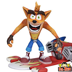 $ Crash Bandicoot - Hover Board Crash Bandicoot 5.5 Inch Action Figure