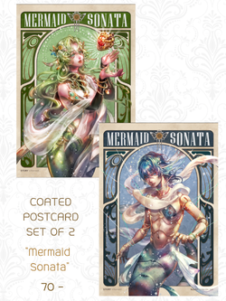 Postcard Set_Mermaid Sonata