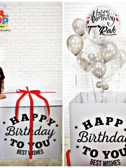 Surprise Box Size XL ขนาด 90x90 cm. (สั่งทาง Line:@houseofparty นะคะ) Valentine