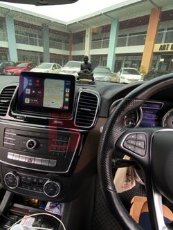 Mercedes Benz GLE Class gle500e ปลดล็อค apple car play android auto activate