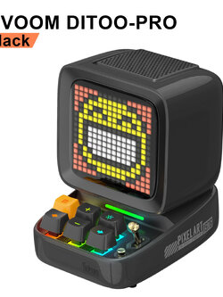 Divoom Ditoo Pro ลำโพง Bluetooth Pixel Art Mechanical Button สีดำ Black
