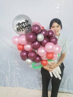 flower supermetalic balloon