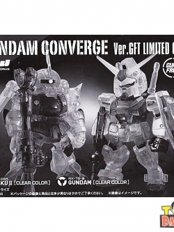 $ FW GUNDAM CONVERGE Ver.GFT LIMITED COLOR Zaku II & Gundam (Clear Color Ver.) (Damaged BOX)