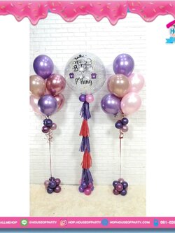 Set คุ้มๆ สวยครบๆ 24" พร้อมช่อด้านข้าง7 ลูก สี Super Metalic