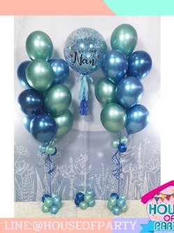 Set คุ้มๆ สวยครบๆ 18" พร้อมช่อด้านข้าง สี Super Metalic