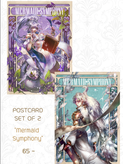 Postcard Set_Mermaid Symphony