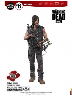 $ Color Tops Red Wave The Walking Dead - Daryl Dixon 8 Inch Action Figure (Damaged BOX)