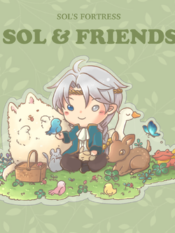 เข็มกลัดอะคริลิก Sol's Friends