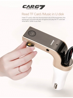 Car G7 USB Bluetooth สีทอง