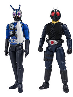 SHODO-O Kamen Rider PB02 Shin Kamen - Rider Kamen Rider No.0 & Phase Variation Batta Augments (PB)