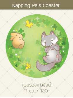 แผ่นรองแก้วซับน้ำ_Napping Pals