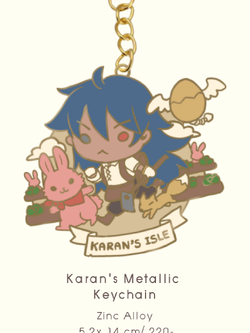 Karan Metallic Keychain_ พวงกุญแจโลหะท่านคารันและสหาย