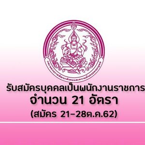 กรมส่งเสริมและพัฒนาคุณภาพชีวิตคนพิการ เปิดรับสมัครสอบเป็นพนักงานราชการ จำนวน 22 อัตรา รับสมัครด้วยตนเอง ตั้งแต่วันที่ 21 - 28 ตุลาคม 2562