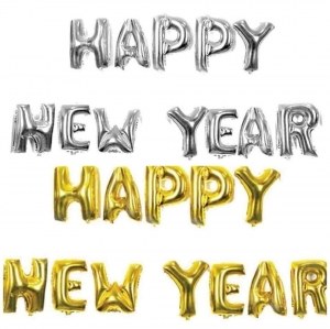 อักษรฟอยล์ขนาด 16" ตัวอักษร HAPPY NEW YEAR