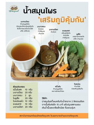 เปิดสูตรลับ 3 น้ำสมุนไพร ห่างไกลไวรัสโควิด-19