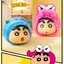 สกุชชี่ พวงกุญแจ Crayon Shinchan Dress Up Doll Series Squishy Plush Keychain by Deli