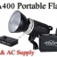 TA400 Portable Double Power Studio Strobe Flash Light 400Ws