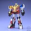 Choujin Sentai Jetman Super Mini Pla Jet Icarus by Bandai (Set of 5)