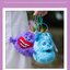 พวงกุญแจ ที่ห้อยกระเป๋า Squichy - Monster University Plush Pinch Pendant by Mango Chaowan